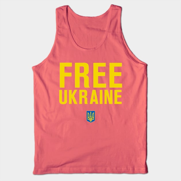 FREE UKRAINE Tank Top by The New Politicals